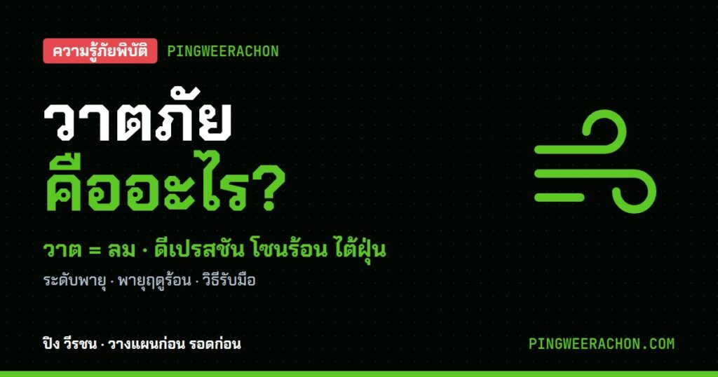 วาตภัย คืออะไร ระดับพายุ ดีเปรสชัน โซนร้อน ไต้ฝุ่น